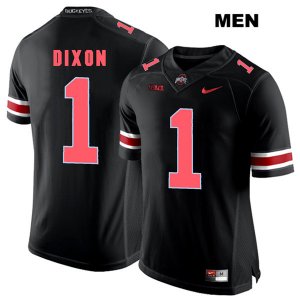 Men's NCAA Ohio State Buckeyes Johnnie Dixon #1 College Stitched Authentic Nike Red Number Black Football Jersey KF20V38PI